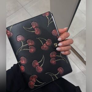 Coach Notebook With Cherry Print